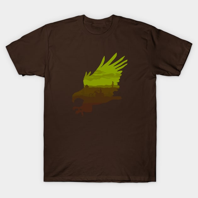 Eagle Road II T-Shirt by LordNeckbeard